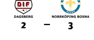 Norrköping Bosna slog Dagsberg med uddamålet