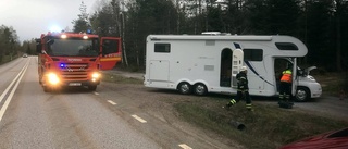 Havererad husbil på väg 40