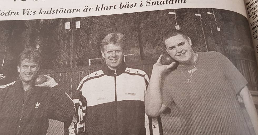 1999. Gustav Nilsson, Stefan Fredriksson och Peter Nilsson i kula.
