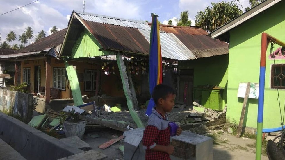 Jordskalv i Indonesien.