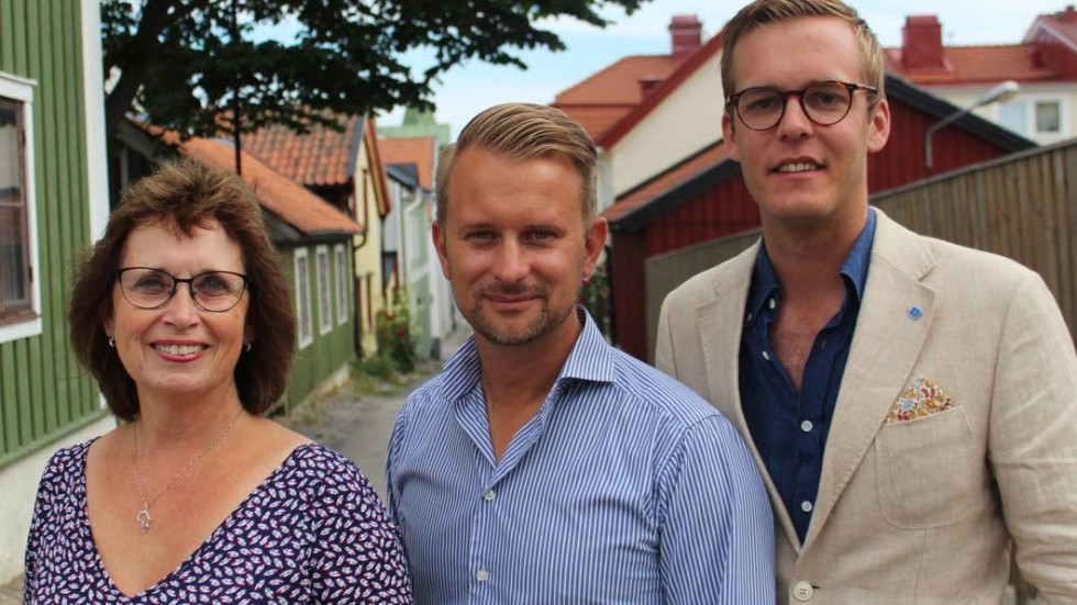 Gudrun Brunegård, Jimmy Loord och Eric Dicksson. "Vi har väldigt olika erfarenheter och frågor med oss"