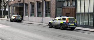Polisinsats i centrala Linköping