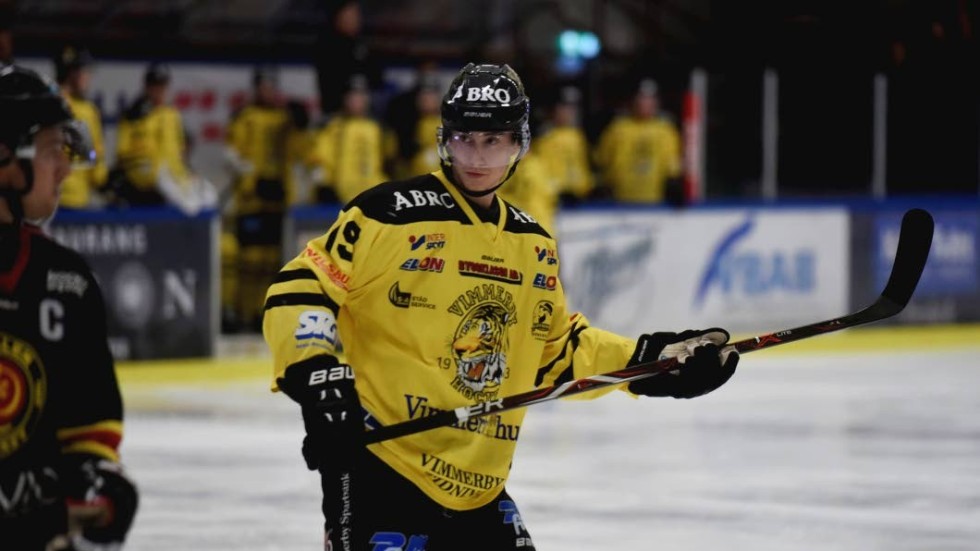 Anton Carlsson utgick med en befarad hjärnskakning mot Visby/Roma.