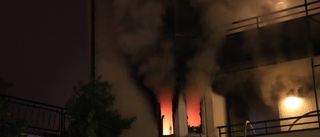 Lägenhet förstördes vid omfattande brand