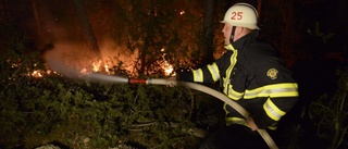 Skogsbrand rasade i Kisa