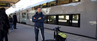 Han tog tåget till jobbmöte i Holland