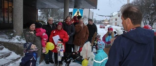 Kommunalrådet hamnade i mjölkprotest