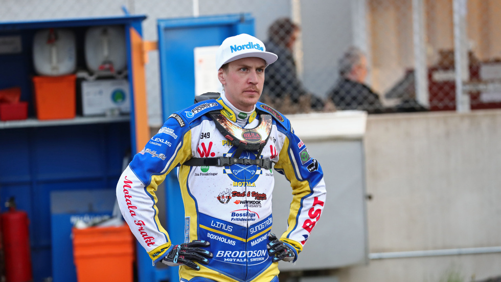 Linus Sundström ser fram emot att bli färdigrehabiliterad och få representera Västervik Speedway nästa säsong.