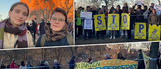 Greenpeace protesterade vid Uppsala slott: "Otroligt viktigt"