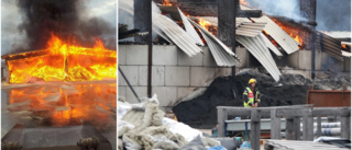 Stor brand på sågverket i Sikfors