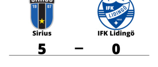 Sirius utklassade IFK Lidingö på hemmaplan