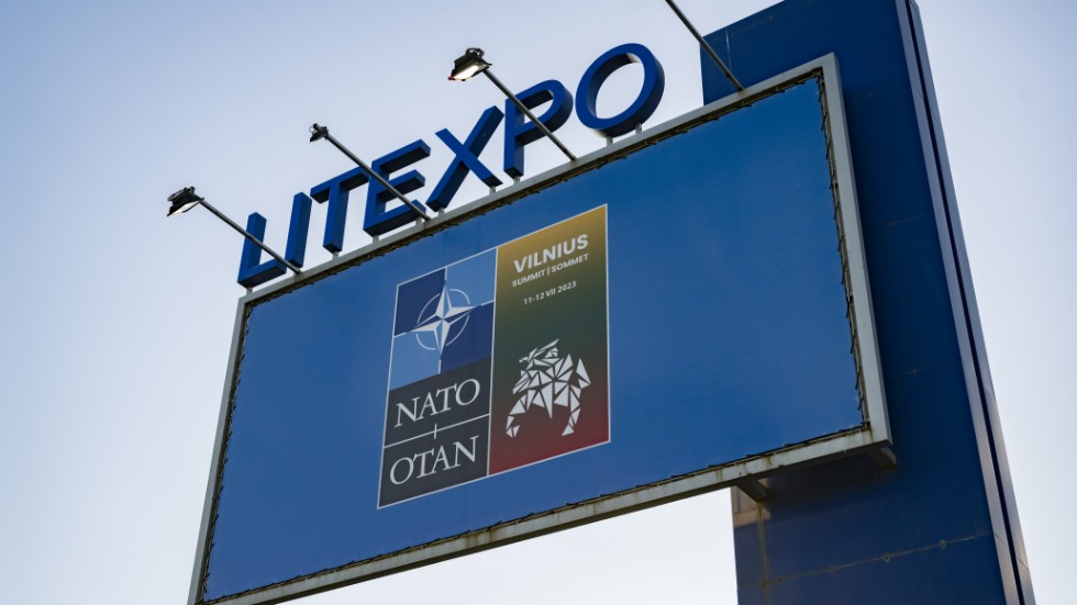 Natotoppmötet på Litexpo i Litauens huvudstad Vilnius.