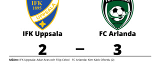 Adar Aras och Filip Cekol nätade - men IFK Uppsala förlorade