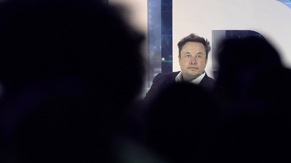 Elon Musk på en konferens i Miami i april. Arkivbild.