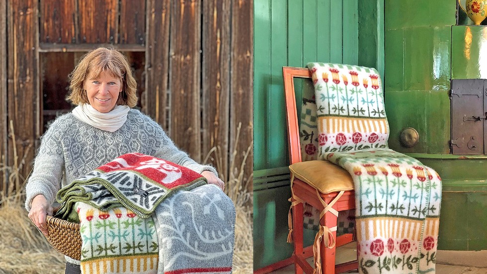 Kerstin Landström är textilformgivare. "Jag har alltid tyckt mycket om att rita. Olika mönster och former inspirerar mig och det går att överföra till textiler".