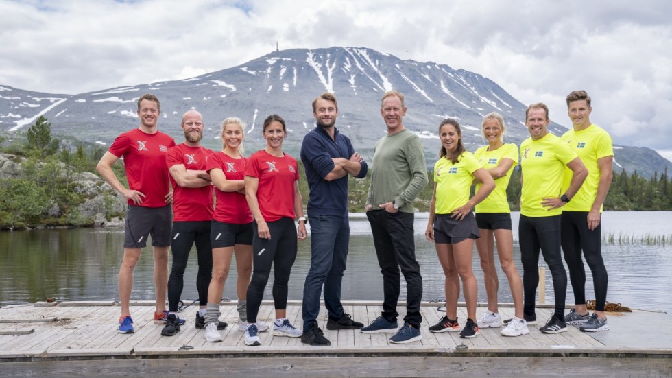 Den nya säsongen av "Sverige mot Norge" spelas in i norska Rjukan. Pressbild.