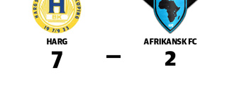Harg utklassade Afrikansk FC på hemmaplan