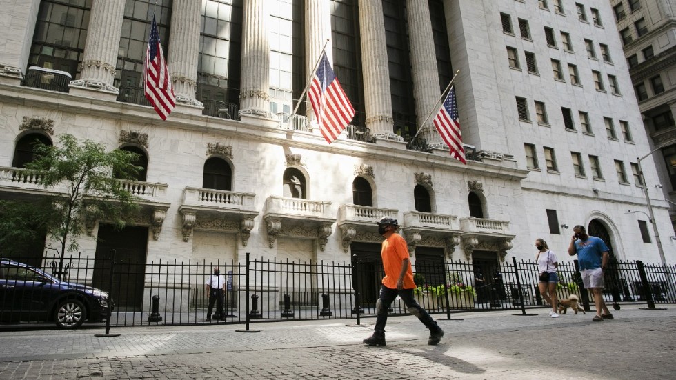 Teknikjättar som Microsoft, Amazon och Facebook tyngde Nasdaqbörsen under måndagens handel på Wall Street. Arkivbild.