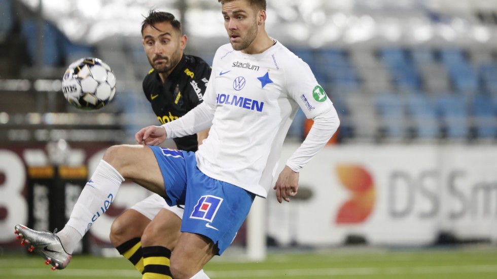 IFK Norrköpings Christoffer Nyman toppar skytteligan inför den sista allsvenska omgången på söndag. Arkivbild.