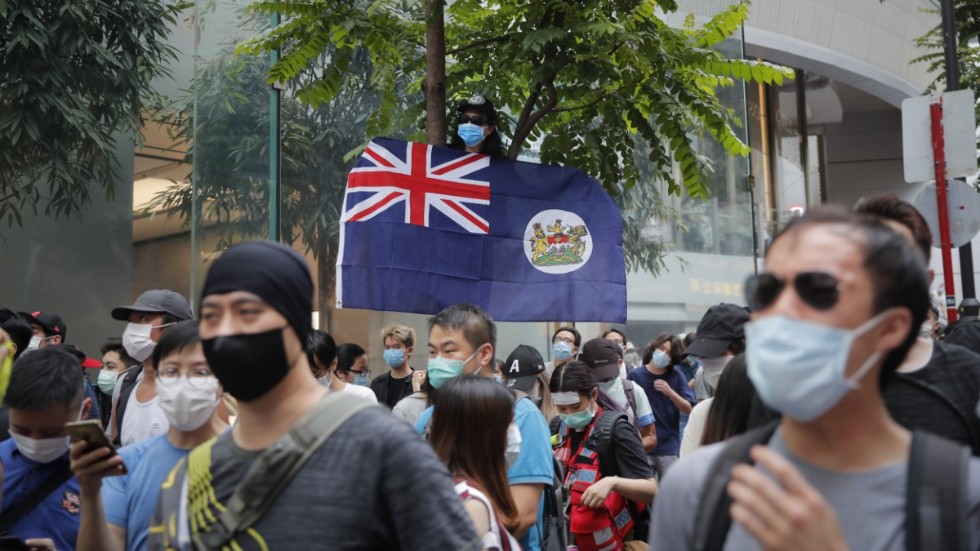 Bara timmar efter att den nya säkerhetslagen införts genomförde Hongkongpolisen ett första gripande.