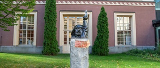 Konst fick långfinger: "Inte rätt att ge sig på statyn"