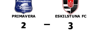 Tuff match slutade med seger för Eskilstuna FC mot Primavera