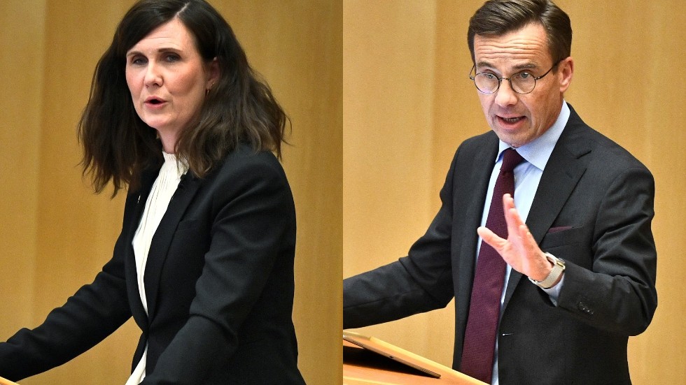 Märta Stenevi och Ulf Kristersson visade rätt attityd under partiledardebatten. 