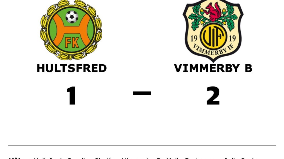 Hultsfreds FK förlorade mot Vimmerby IF B