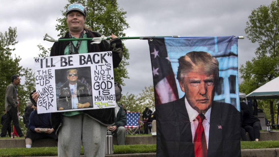 Expresident Donald Trump har fortfarande stort inflytande över USA:s republikaner. Bilden är tagen vid en manifestation för rätten att bära vapen i Oregon.