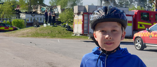 11-årige Villes klassrum skadat i branden