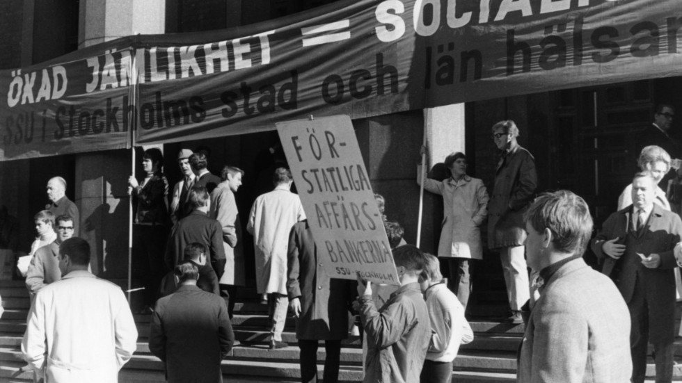 Här en bild från en S-kongress 1969. Dagens debattörer hoppas på att höstens kongress för Socialdemokraterna ska bli lika "epokgörande" som då det begav sig på bilden.
