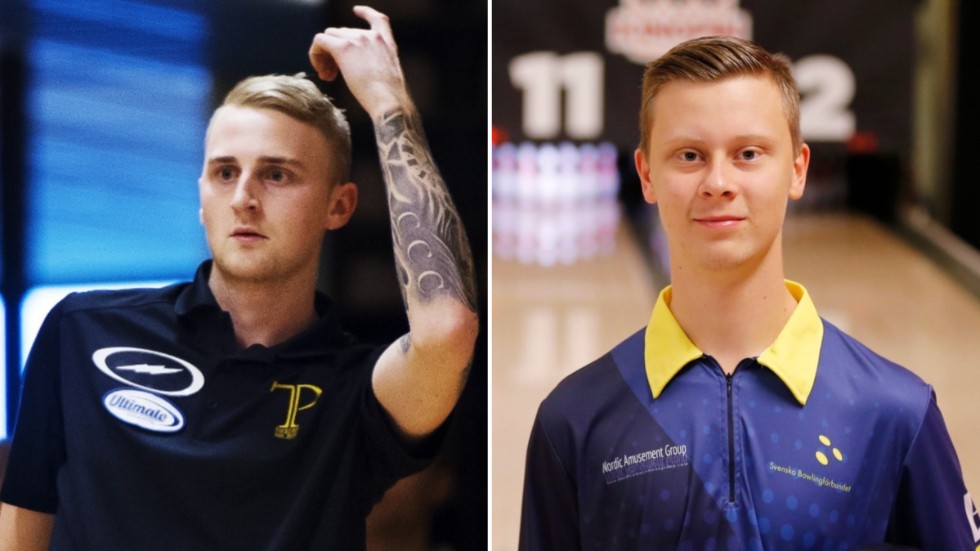 Jesper Svensson från Vimmerby och William Svensson från Västervik ingick i samma lag som tog sig vidare i bowling-VM:s mixedklass.