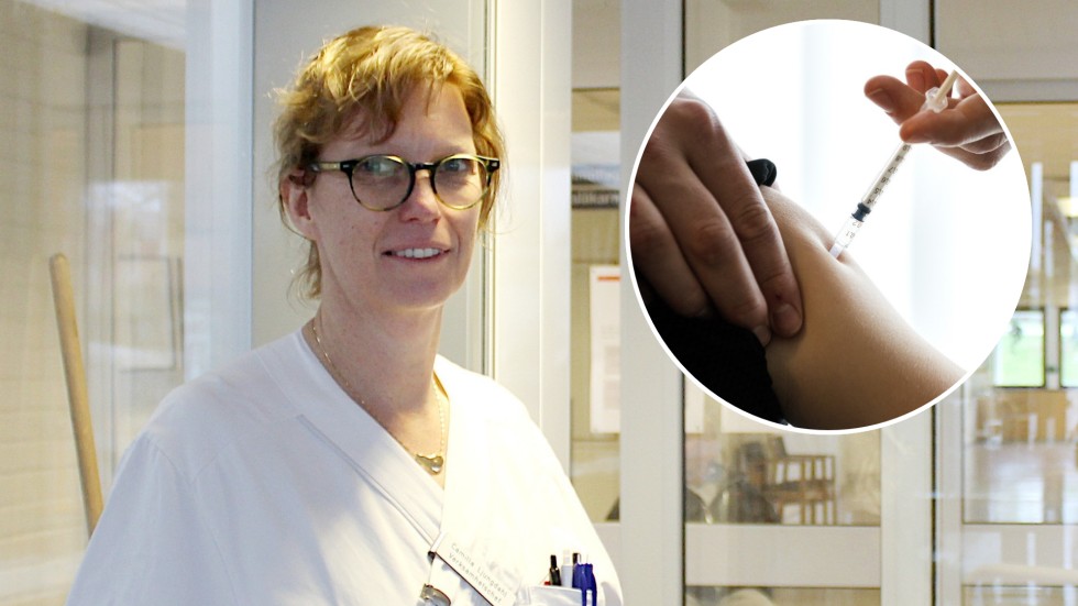 Vaccineringen fortsätter på hälsocentralen i Vimmerby. "Vi kör på för full med den mängd vaccin vi får, som mest har vi gett 700 doser på en vecka" säger verksamhetschefen Camilla Ljungdahl.