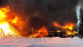 Brand i maskinhall i Ragvaldsträsk