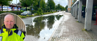 Efter ovädret "Hans" – Fabriksgatan översvämmad igen