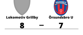 Örsundsbro U föll med 7-8 mot Lokomotiv Grillby