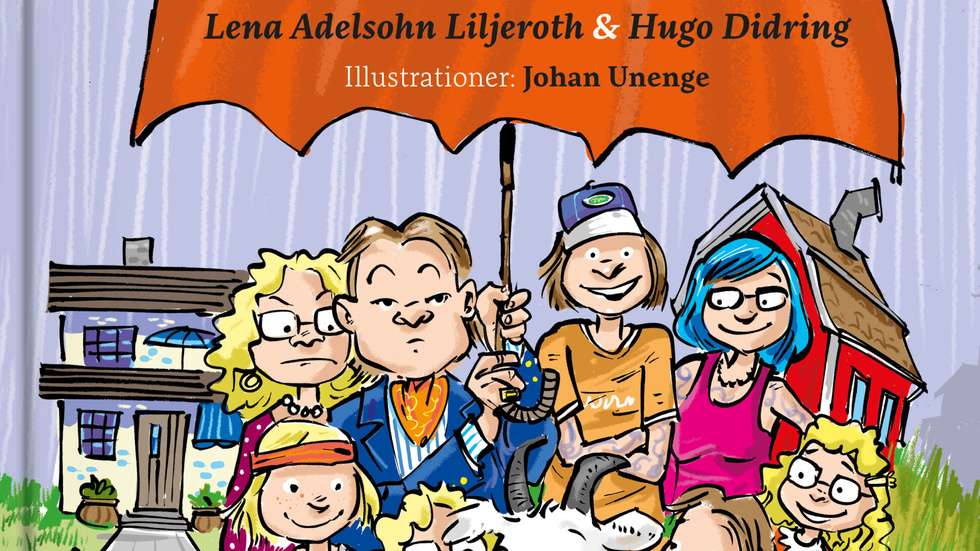 När Geten kom till Trubbelvägen har "fantiserats ihop" av den tidigare kulturministern Lena Adelsohn Liljeroth och hennes 12-åriga barnbarn Hugo Didring. 