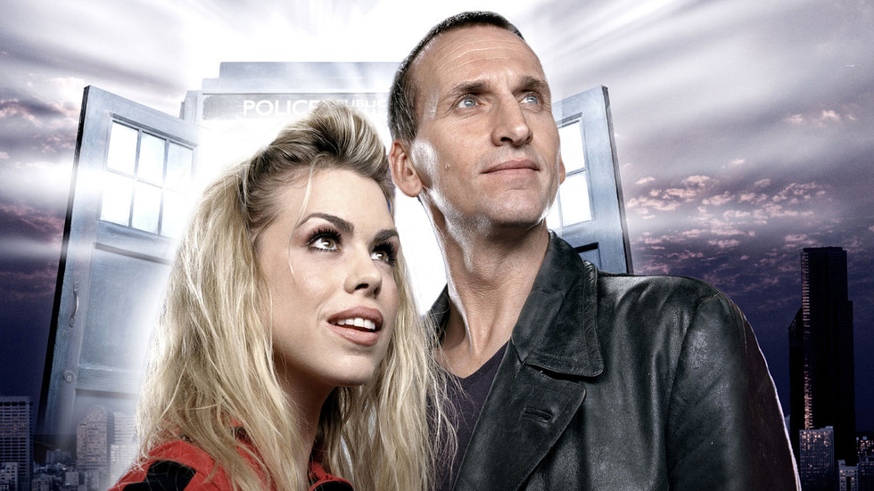 Billie Piper och Christopher Eccleston spelade rollerna som Rose Tyler och Dr Who i 2005 års upplaga av science fictionserien.