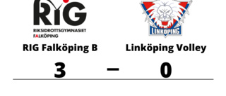 Linköping Volley föll mot RIG Falköping B i tre raka set