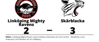 Linköping Mighty Ravens tappade matchen i tredje perioden mot Skärblacka