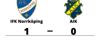 Uddamålsseger när IFK Norrköping besegrade AIK