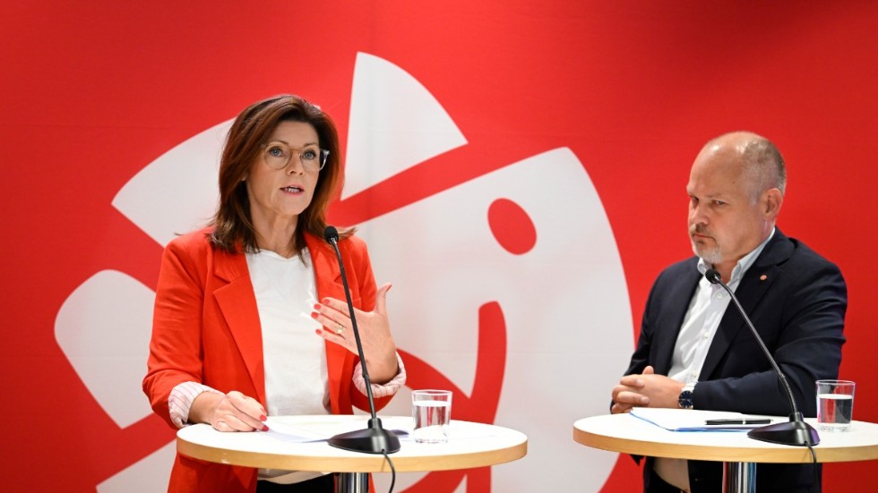 Arbetsmarknads- och jämställdhetsminister Eva Nordmark och justitie- och inrikesminister Morgan Johansson.