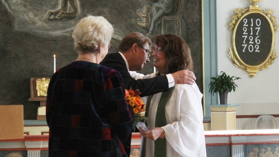 Johnny Sigvardsson, ordförande i Målilla med Gårdveda församlingsråd, tackade Marita Rosén. "Målilla blir aldrig mer sig likt", sa han.