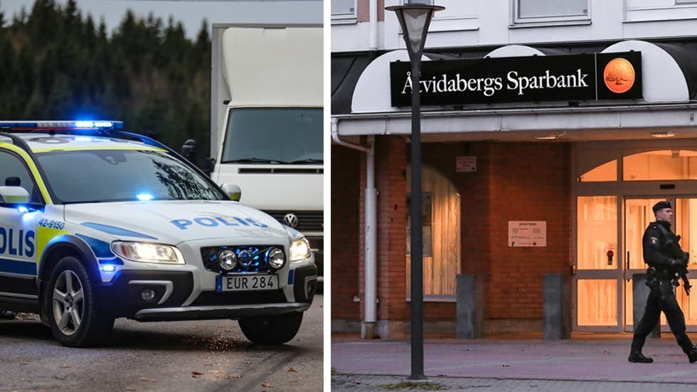 Rånet mot Åtvidabergs sparbank skedde inför ögonen på åtskilliga vittnen. Larmet kom cirka klockan 14.45 på fredagen.
