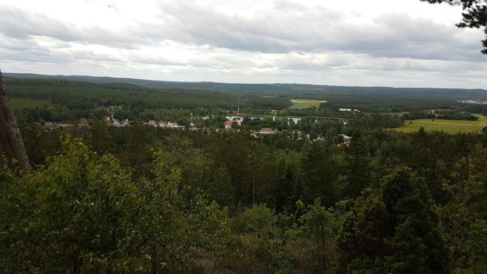 Utsikten från Valbacken.