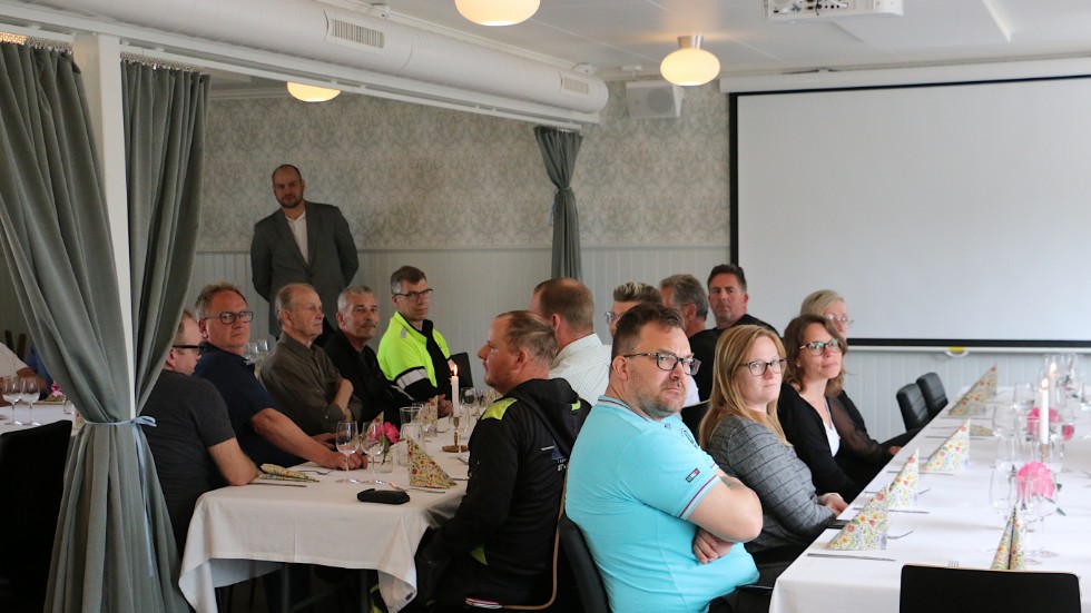 Ett 40-tal företagare från Hultsfreds kommun fanns på plats under lunchen för att få svar på sina frågor om elpris och tillgång i framtiden.