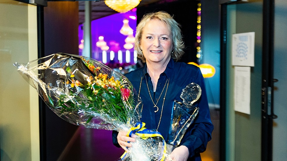 Ann-Sofie Gustavsson tog på fredagskvällen emot pris som Årets UF-ambassadör i Piteå.
