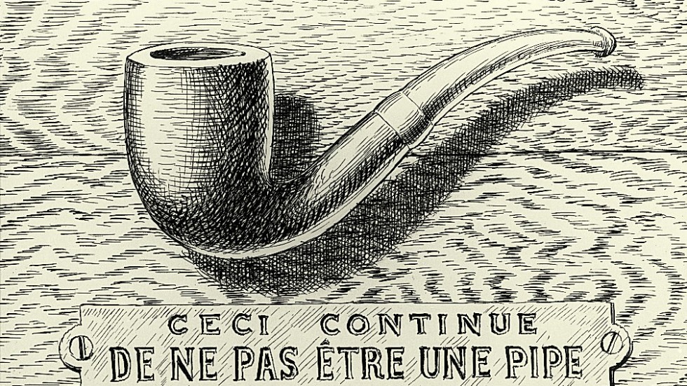 ”Bildernas förräderi” är ett av de mest kända verken av surrealisten René Magritte. Pressbild.