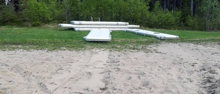 Badplats i Brännträsk vandaliserad