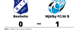 Sarah Sandeback avgjorde när Mjölby FC/AI B sänkte Boxholm
